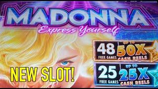 NEW SLOT: Madonna Express Yourself Max Bet Big Bonus Wins!