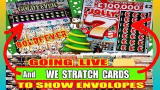 SCRATCHCARDS..£100 DOUBLER..GOLDFEVER..JOLLY 7s..CASHWORD..AND WE SHOW CARDS WON BY VIEWERS