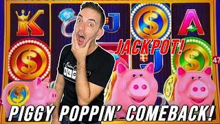 I Popped ALL the Piggies for a COMEBACK! ⫸ Coin Trio Slot Machine