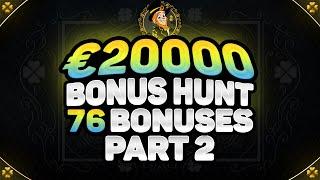 €20,000 BONUS HUNT RESULTS (PART 2) | 76 ONLINE CASINO SLOT BONUSES | ft. BONANZA & PEKING LUCK