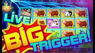 LIVE BIG TRIGGER!!! Invaders Attack from the Planet Moolah - WILD SLOTS