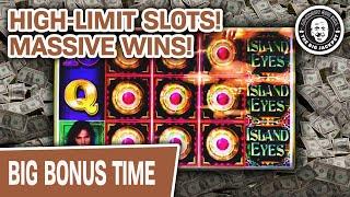 MASSIVE HIGH-LIMIT SLOT WINS!   45 Minutes of Island Eyes Highlights