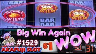 Hand Pay Jackpot 3x Gold Jackpot Power Slot Machine 3 Reels Huge Jackpot EVERI 赤富士スロット LA カジノ 大当たり