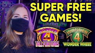 WILD PANDA SUPER FREE GAMES! All 3 Wild Symbols!! Wild Leprecoins Slot Machine! Awesome Win!!