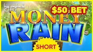 $50/SPIN FEATURE!! Money Rain Slot - HUGE WIN! #Shorts