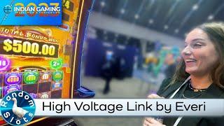 High Voltage Link Slot Machine by Everi at #IGTC2023