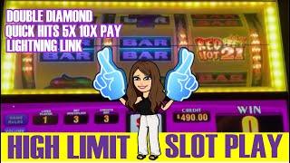 HIGH LIMIT SLOT MACHINE LIVE PLAYDOUBLE DIAMONDRED HOT 21, LIGHTNING LINK️QUICK HITS 5X10X PAY!