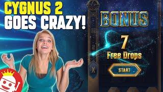CYGNUS 2 UNLEASHED!  THE MOST INCREDIBLE WIN EVER ON THIS SLOT??