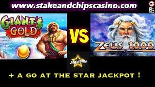 SLOTS - Giants Gold VS Zeus 1000 • STARSPINS CASINO !!!