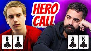 The GREATEST HERO CALL In WSOPE History!  #Shorts