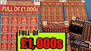 CRACKING GAME AND WINS.."FULL OF £1,000"...GOLDFEVER..BLACK GOLD..HOT MONEY..GREEN DOUBLER..SUPER 7s