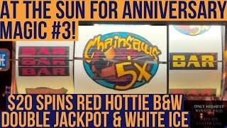 OldSchoolSlots Presents $20 Red Hottie White Ice DoubleDeluxe B&WDBL JP $15 Wild Cherry Cash Time
