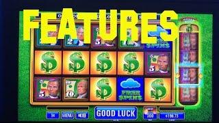 MONEY RAIN Live Play max bet $3.00 with FEATURES IT Slot Machine