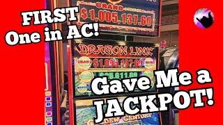 HANDPAY on the 1st Million Dollar Dragon Link Slot in Atlantic City!