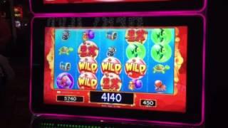 Goldfish Deluxe Slot Machine Max Bet Red Fish Feature New York Casino Las Vegas