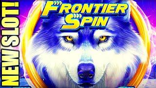 NEW SLOT! ALL FEATURES! $6.00 MAX BET! FRONTIER SPIN WOLF Slot Machine (ARUZE)