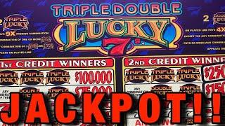 TRIPLE DOUBLE LUCKY SLOT/ HIGH LIMIT/ MAX BETS/ LET’S WIN BIG