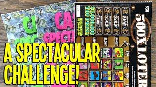 A SPECTACULAR Challenge!  2X $50 Lottery Scratch Off Tickets