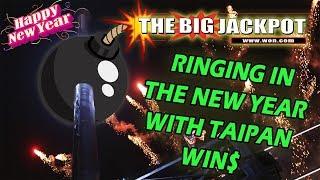 2 JACKPOTS on TAIPAN  END of 2017 BIG WIN$  with The Big Jackpot | The Big Jackpot