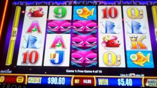 Aristocrat Wonder 4 jackpots MS Kitty free spin bonus slot machine