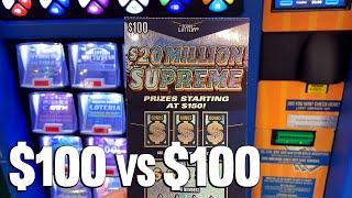 $100 vs $100! with a SURPRISE WIN  $200 TEXAS LOTTERY Scratch Offs