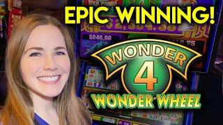 EPIC HUGE WIN! All 3 Sunsets! Wonder 4 Buffalo Gold Slot Machine!