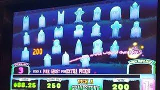 Midnight Matinee - max bet - gravestone bonus - Slot Machine Bonus