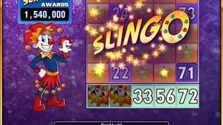 SLINGO STARS Video Slot Casino Game with a SLINGO GOLD FREE SPIN BONUS