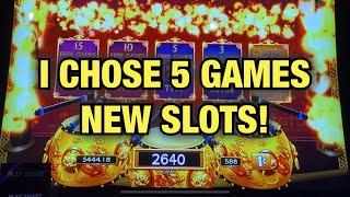 I CHOSE 5 GAMES BOTH TIMES DANCING DRUM EXPLOSION & OTHER NEW GAMES AT CHOCTAW CASINO DURANT
