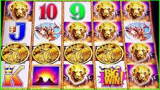 4 COIN TRIGGER! LANDED BIG WINS BUFFALO GOLD SLOT MACHINE COIN SHOW