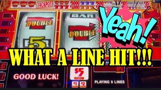 Amazing Hit on 9 Line Pinball Slot Machine! Las Vegas Casino!