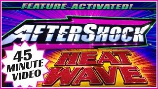 45 Minutes of AFTER SHOCK & HEAT WAVE  LIVE PLAY  Slot Machines in Southern California