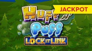 JACKPOT HANDPAY! Lock It Link Huff n' Puff Slot - HIGH LIMIT RETRIGGERS!