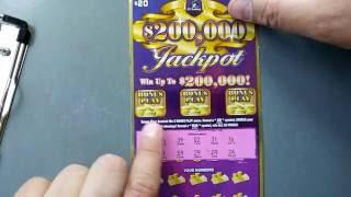 $20 Instant Lottery Scratch Off - CT Lottery Ticket - In 4K Video Quality!