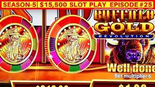 NEW Buffalo Gold Revolution Slot Machine Max Bet Bonus | SEASON 5 | EPISODE #26