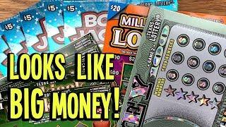LOOKS LIKE MONEY! NEW $20 Money, Million Dollar Loteria  Texas Lottery Scratch Off Tickets
