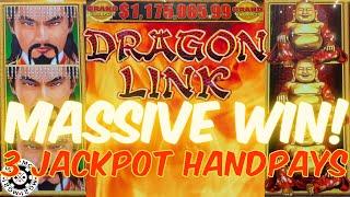 HIGH LIMIT Dragon Link Slot Happy Prosperous & Golden Century (3) HANDPAY JACKPOT Casino MASSIVE WIN