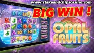 FINALLY !! WIN on Opal Fruits Slot !! BIG WIN - Online Casino Game