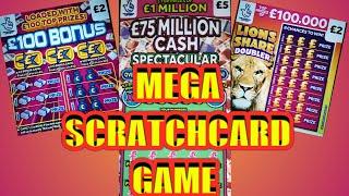 SCRATCHCARDS..MEGA..DRAW GAME...WINNERS.....