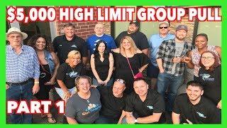 $5,000 HIGH LIMIT GROUP PULL Part 1 - Lightning Link & Buffalo Thundering 7’s