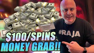 $100 SPINS!  High Limit MR MONEY BAGS Slots!  VGT Red Screen Jackpots!