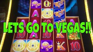 DRIVING FROM LOS ANGELES to VEGAS  5 DRAGONS GRAND  LIGHTNING LINK  SLOT MACHINES AT THE COSMO!