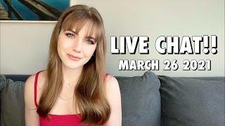 Live chat + wine! March 26 2021