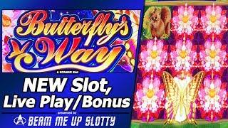 Butterfly's Way Slot - First Attempt with Live Play, Random Wilds and Free Spins Bonuses