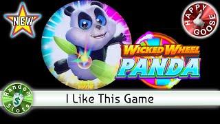 ️ New  Wicked Wheel Panda slot machine, Bonus, Big Win