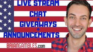 Live Stream CHAT + Giveaways + BIG Announcements!  Brian Christopher Slots #AD