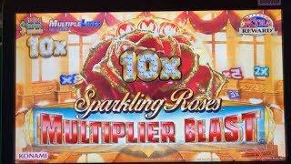 •BIG WIN•New ! SPARKLING ROSES MULTIPLIER BLAST Slot machine (Konami) •Live play & Bonuses•彡栗スロ/カジノ