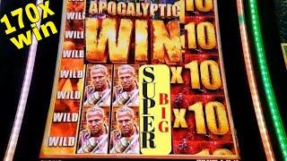 SUPER BIG WIN The Walking Dead 2 Slot Machine BONUS  HUGE WIN + LUCKY HONEYCOMB SLOT BONUS WON