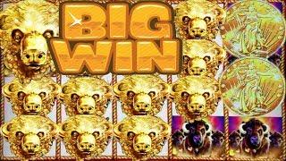 $12 BET BIG WIN  COINS and HEADS OH MY!!  Buffalo GOLD Hunting with EZ LIFE Slot Jackpots