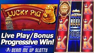 Lucky Pig Slot - Live Play, Free Spins Bonuses and Progressive Win!